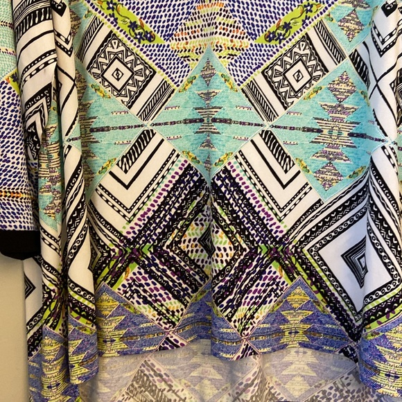 💜NWT Rafaella Modern Aztec Print Tunic Length Women’s size 2X - Picture 6 of 9